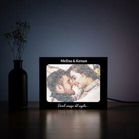  - 100 Dilde Seni Seviyorum Led Işıklı Resim Çerçevesi