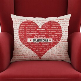  - 100 Dilde Seni Seviyorum Yastık