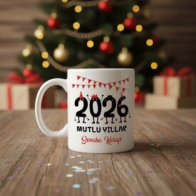  - 2026 Mutlu Yıllar İsme Özel Kupa Bardak