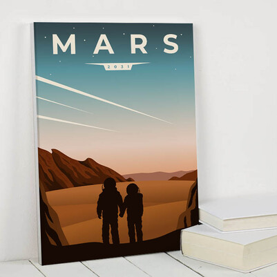 2031 Mars Sanatsal Kanvas Tablo - Thumbnail