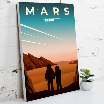 2031 Mars Sanatsal Kanvas Tablo - Thumbnail