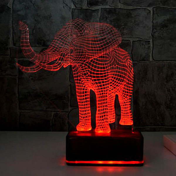 3D Fil Tasarımlı LED Lamba