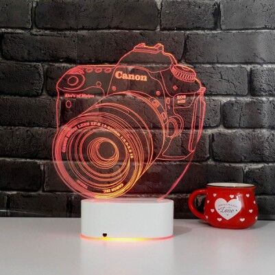 3D Fotoğraf Makinesi LED Lamba - Thumbnail