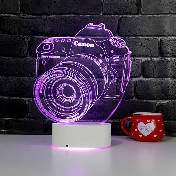3D Fotoğraf Makinesi LED Lamba