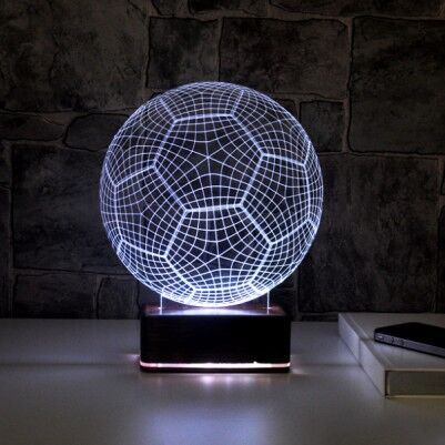 3D Futbol Topu LED Lamba - Thumbnail