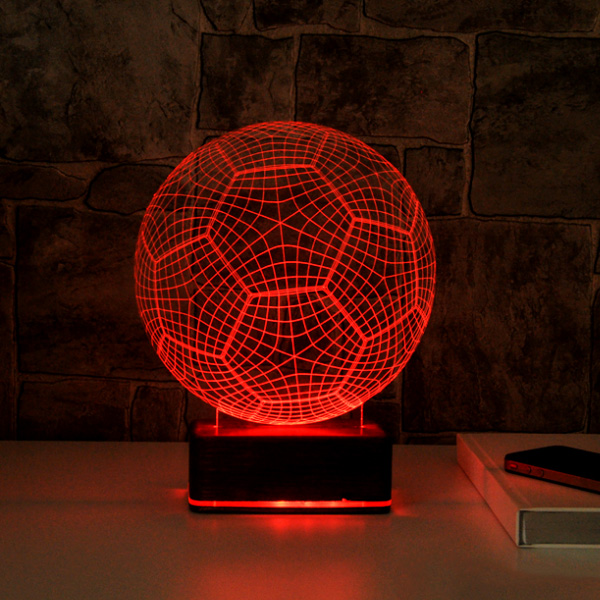 3D Futbol Topu LED Lamba