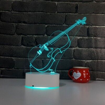 3D Keman LED Lamba - Thumbnail