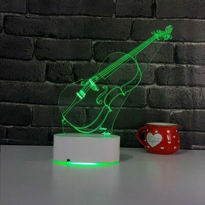 3D Keman LED Lamba - Thumbnail