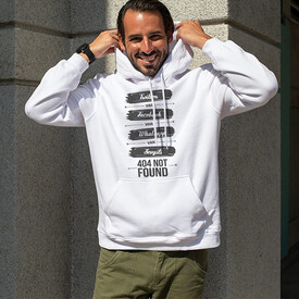 404 Not Found Tasarımlı Kapşonlu Sweatshirt - Thumbnail