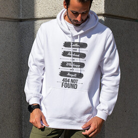 404 Not Found Tasarımlı Kapşonlu Sweatshirt - Thumbnail