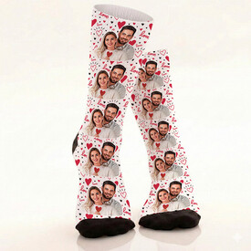 5 Fotoğraflı Kişiye Özel Love Çorap - Thumbnail