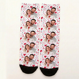 5 Fotoğraflı Kişiye Özel Love Çorap - Thumbnail