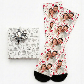 5 Fotoğraflı Kişiye Özel Love Çorap - Thumbnail