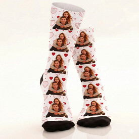 5 Fotoğraflı Kişiye Özel Sevgili İçin Çorap - Thumbnail