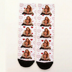 5 Fotoğraflı Kişiye Özel Sevgili İçin Çorap - Thumbnail