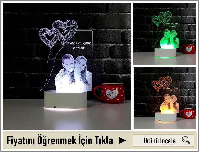 Kişiye Özel Fotoğraf Baskılı 3D Led Lamba