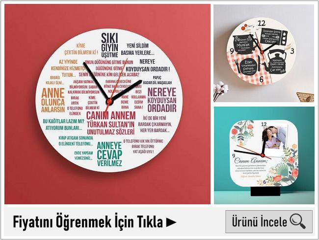 duvar saati anneye hediye