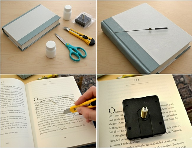 DIY Romantik Kitap Saat