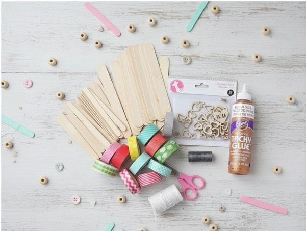 Dondurma Çubuklarından Fotoğraf Çerçevesi Yapımı