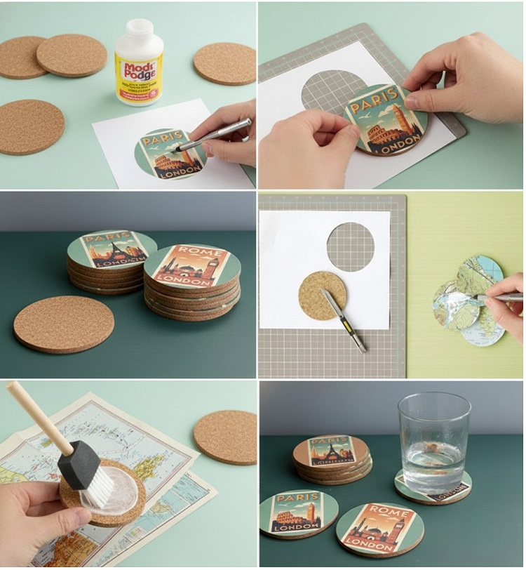 El Yapımı Bardak Altlığı Hediyesi