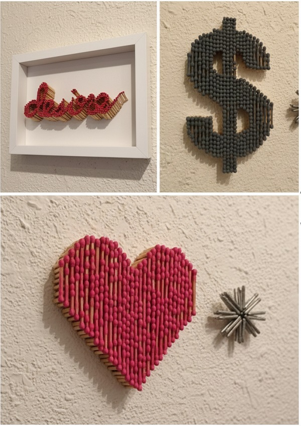 El Yapımı Romantik Süslemeler