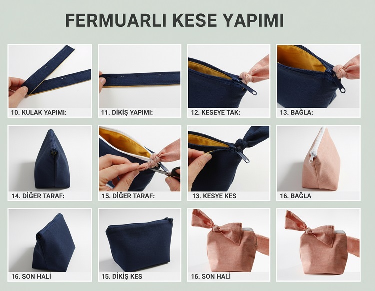 Fermuarlı Kese Nasıl Yapılır