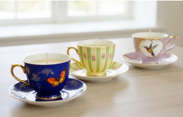 Fincanlardan Dekoratif Ev Süsleri Yapımı