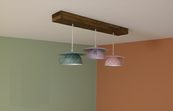 Fincanlardan Dekoratif Ev Süsleri Yapımı