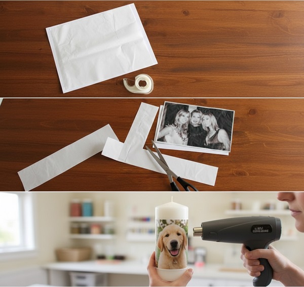 Fotoğraflı Mum Nasıl Yapılır