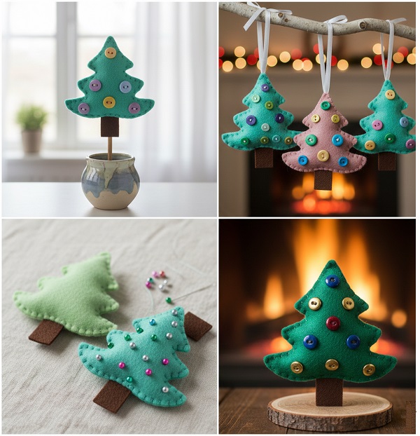 Keçeden Yılbaşı Ağacı Yapımı