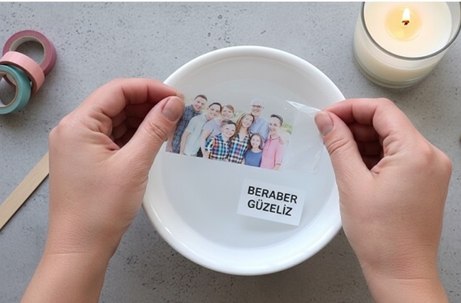 Kişiye Özel Fotoğraflı Mum Yapımı