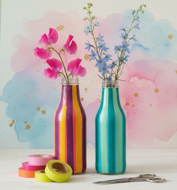 Kullanılmayan Şişelerden Vazo Yapımı