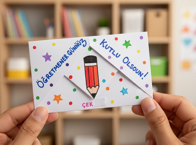 Öğretmene El Yapımı Sürpriz Hediyeler