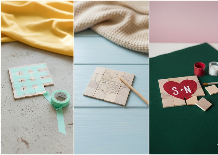 Sevgiliye Ahşaptan Puzzle Yapımı