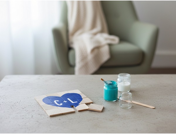 Sevgiliye Ahşaptan Puzzle Yapımı