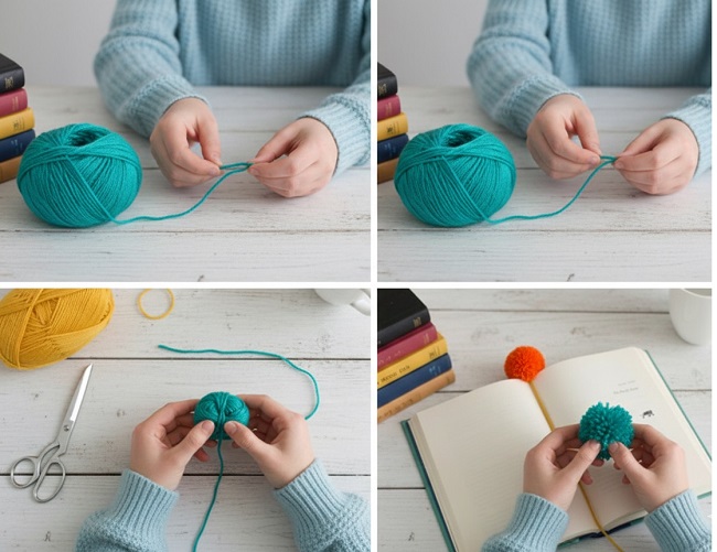 Yünden Kitap Ayracı Yapımı