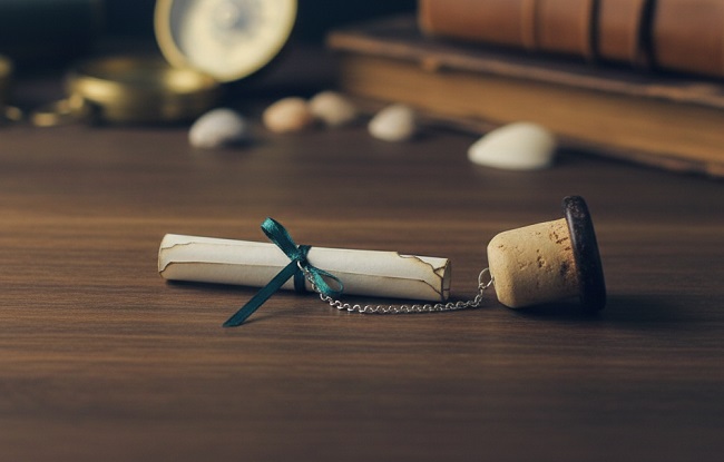 Cam Şişeden El Yapımı Özel Mesajlı Hediye