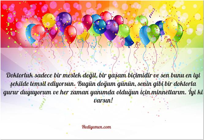 doktorlara doğum günü mesajları
