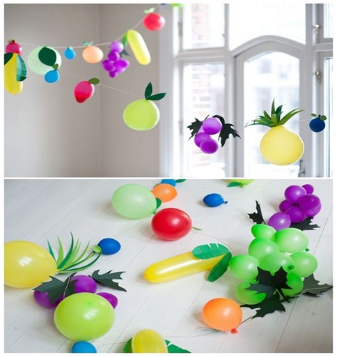 balonla doğum günü parti süsü yapımı