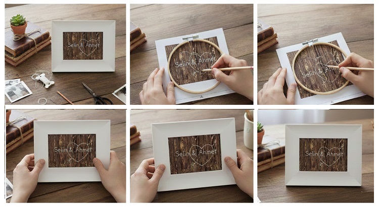 Sevgiliye Romantik Çerçeve Yapımı