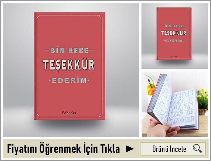 Bin Kere Teşekkür Ederim Kitabı