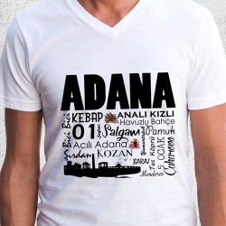 Adana Tasarımlı Baskılı Tişört - Thumbnail