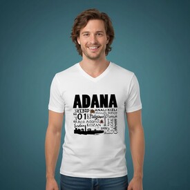  - Adana Tasarımlı Baskılı Tişört