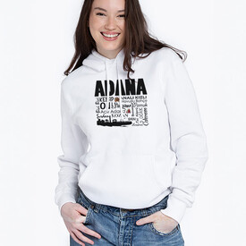  - Adana Tasarımlı Kapşonlu Kadın Sweatshirt