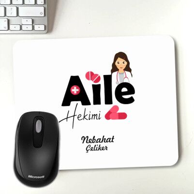 Aile Hekimine Hediye Mouse Pad - Thumbnail