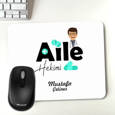 Aile Hekimine Hediye Mouse Pad - Thumbnail