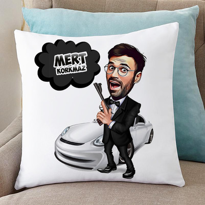  - Ajan Bond Karikatürlü Yastık