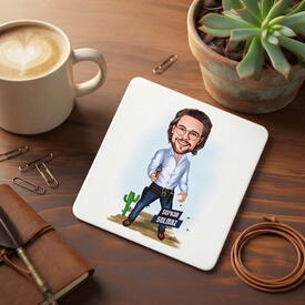  - Aksiyon Sever Erkek Karikatürlü Bardak Altlığı
