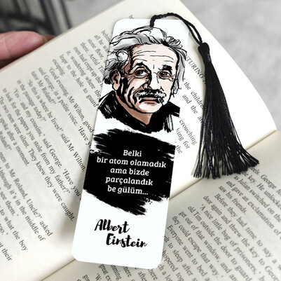 Albert Einstein Kitap Ayracı - Thumbnail