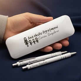  - Ana Okulu Öğretmenine Özel Kalem Seti